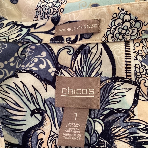 Chico’s size 1 button up - Picture 2 of 3